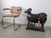 Zoomorphic_Ram_Fireplace_Tool_Set_in_Hand-Forged_Iron,_20th_Century