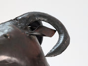 Zoomorphic_Ram_Fireplace_Tool_Set_in_Hand-Forged_Iron,_20th_Century