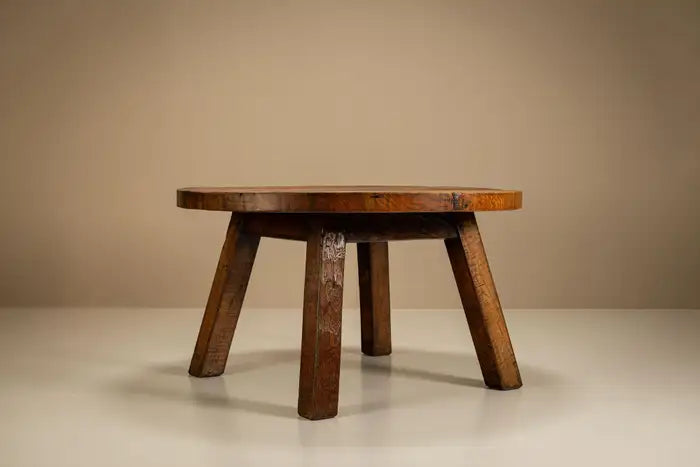 Brutalist_Round_Dining_Table,_France_1950s