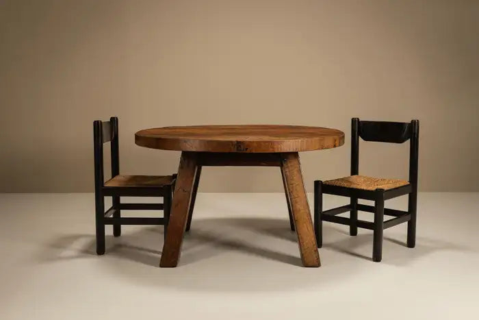 Brutalist_Round_Dining_Table,_France_1950s