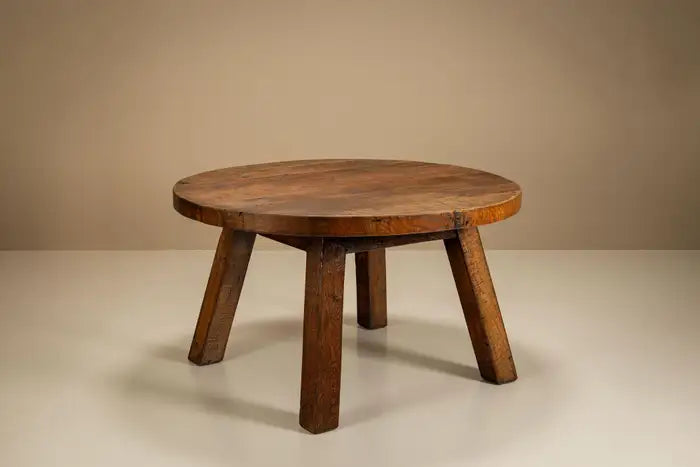Brutalist_Round_Dining_Table,_France_1950s