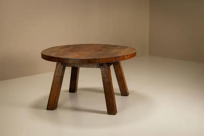 Brutalist_Round_Dining_Table,_France_1950s