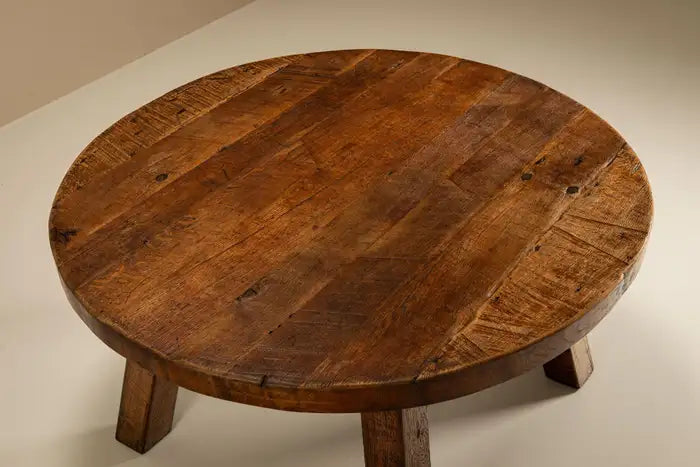 Brutalist_Round_Dining_Table,_France_1950s