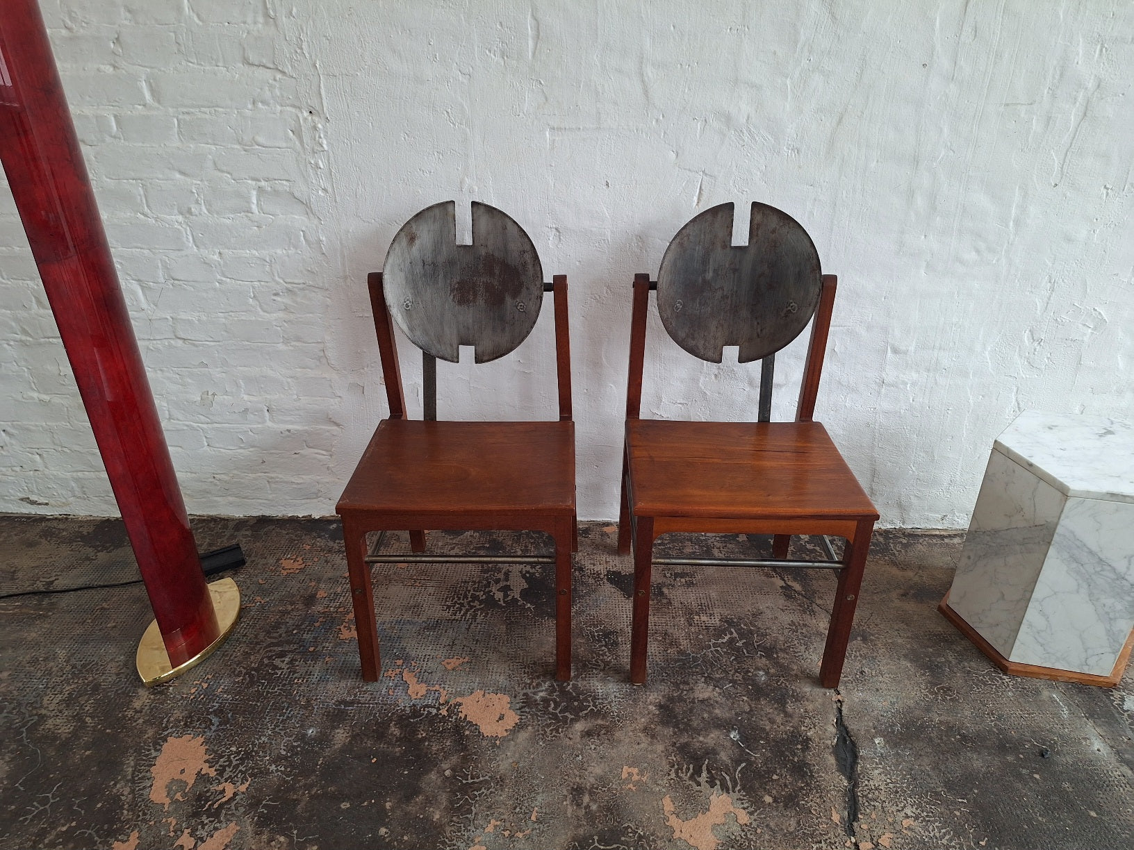 Set_of_6_Rare_Brutalist_Dining_Chairs_in_Teak_and_Patinated_Steel_Mid_Century_Modern