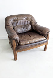 Set_of_Brutalist_Sofa_&_Loungechair_by_Hain_&_Thome_in_Leather,_1970's