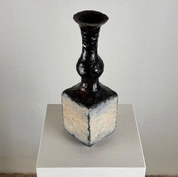 Brutalist_Single-Stem_Raku_Ceramic_Vase,_1970s