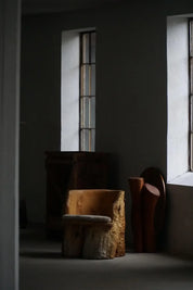 Brutalist_‘Stump’_Chair_in_Lambswool