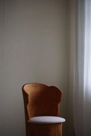 Brutalist_Stump_Chair_in_Solid_Pine_&_Bouclé,_Swedish_Mid_Century_Modern,_1970s