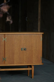 Brutalist_Teak_Sideboard_by_Henry_Kjærnulf,_Denmark_1960s