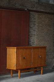Brutalist_Teak_Sideboard_by_Henry_Kjærnulf,_Denmark_1960s