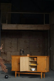 Brutalist_Teak_Sideboard_by_Henry_Kjærnulf,_Denmark_1960s