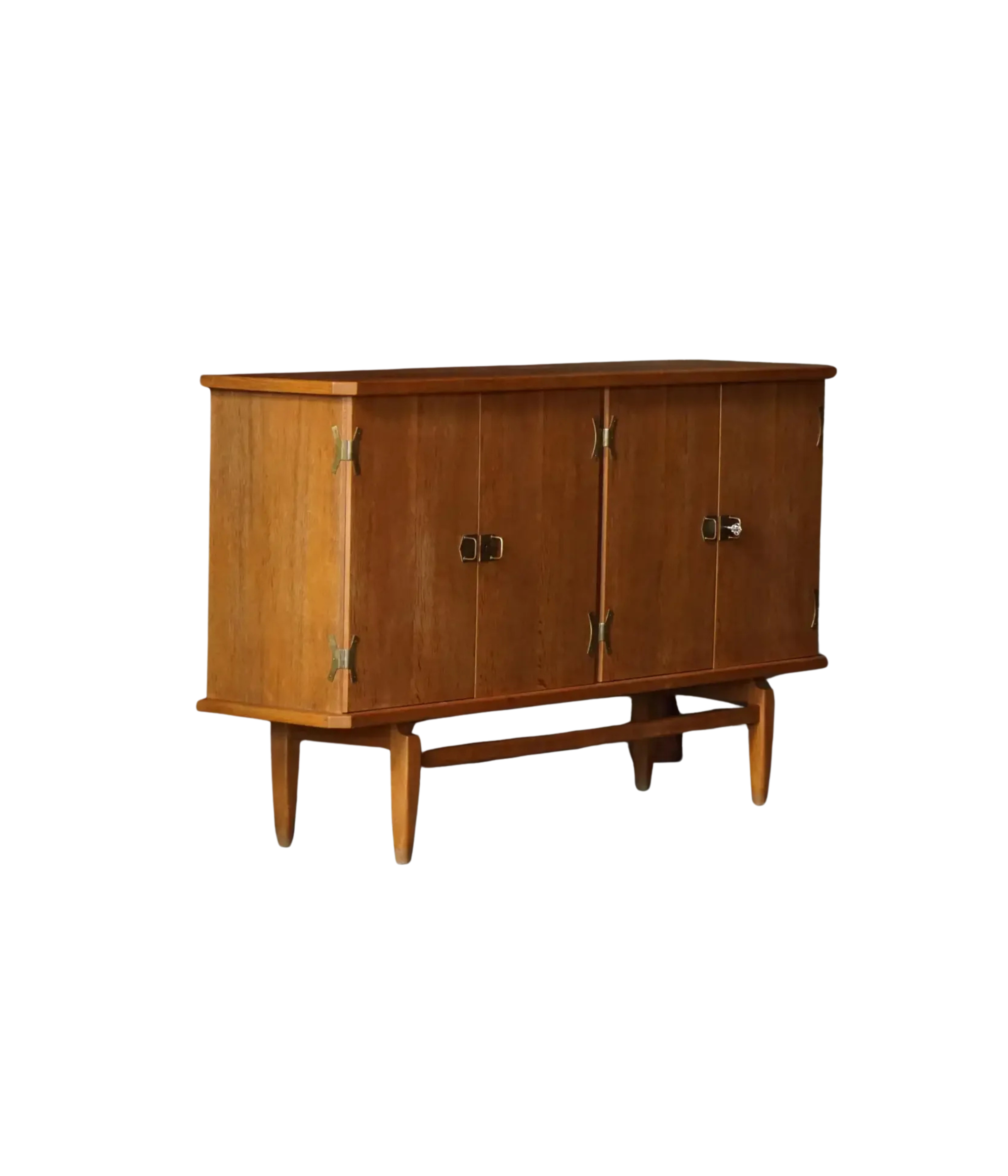 Brutalist_Teak_Sideboard_by_Henry_Kjærnulf,_Denmark_1960s