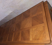 Large_French_Brutalist_Walnut_Sideboard_with_Carved_Panels,_1940s,_Charles_Dudouyt_Style