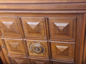 Large_French_Brutalist_Walnut_Sideboard_with_Carved_Panels,_1940s,_Charles_Dudouyt_Style