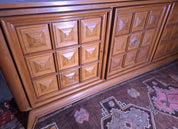 Large_French_Brutalist_Walnut_Sideboard_with_Carved_Panels,_1940s,_Charles_Dudouyt_Style