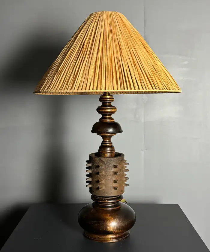 Brutalist_Wood_and_Cast_Iron_Table_Lamp,_1960s,_France