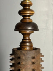 Brutalist_Wood_and_Cast_Iron_Table_Lamp,_1960s,_France