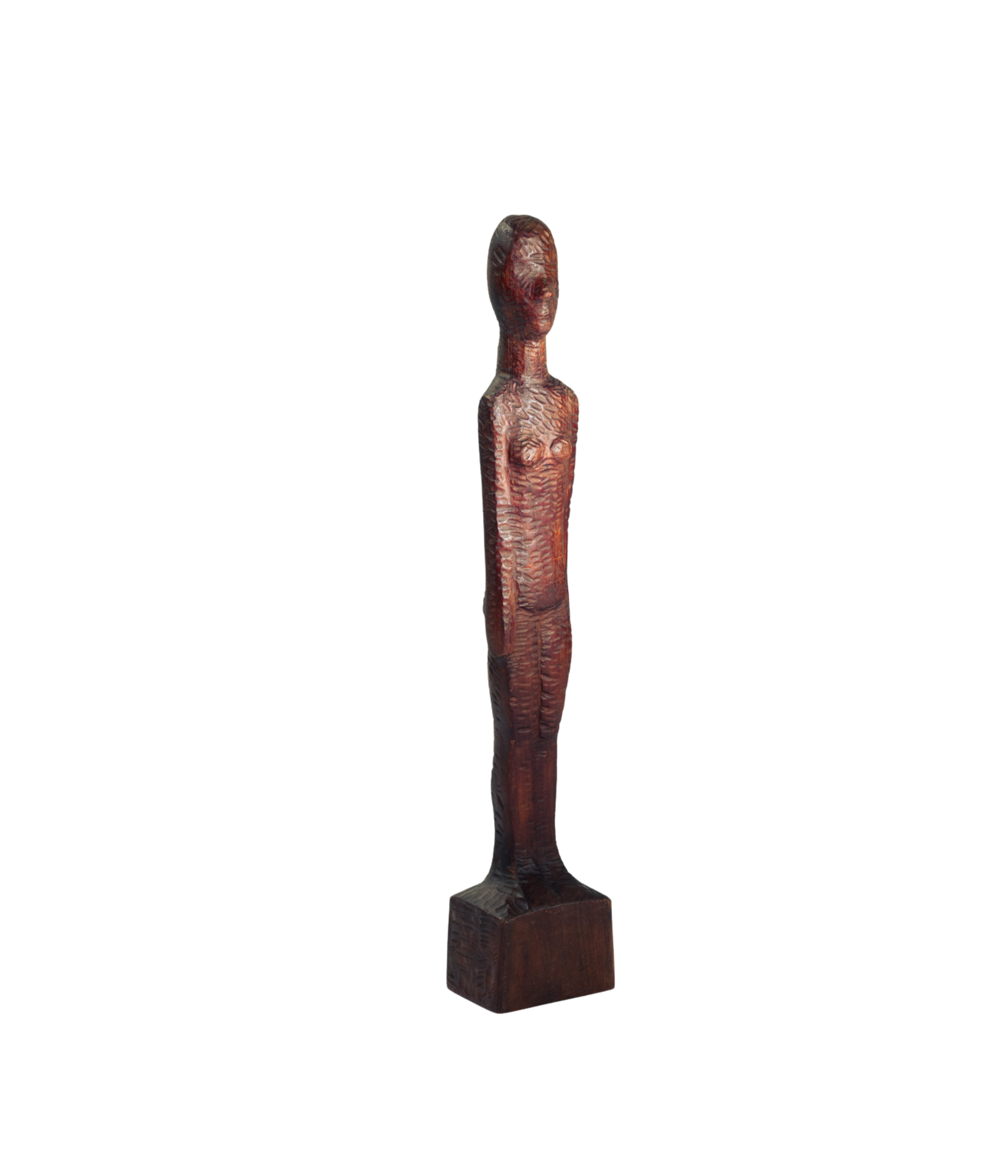 Brutalist_Wood_Female_Figure_Sculpture_by_Koos_van_Vlijmen,_Netherlands,_1970s