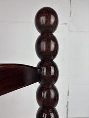 Brutalist_Wood_Turned_Bobbin_Low_Rush_Chair_from_Charles_Dudouyt,_France,_1950s