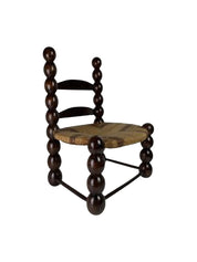 Brutalist_Wood_Turned_Bobbin_Low_Rush_Chair_from_Charles_Dudouyt,_France,_1950s