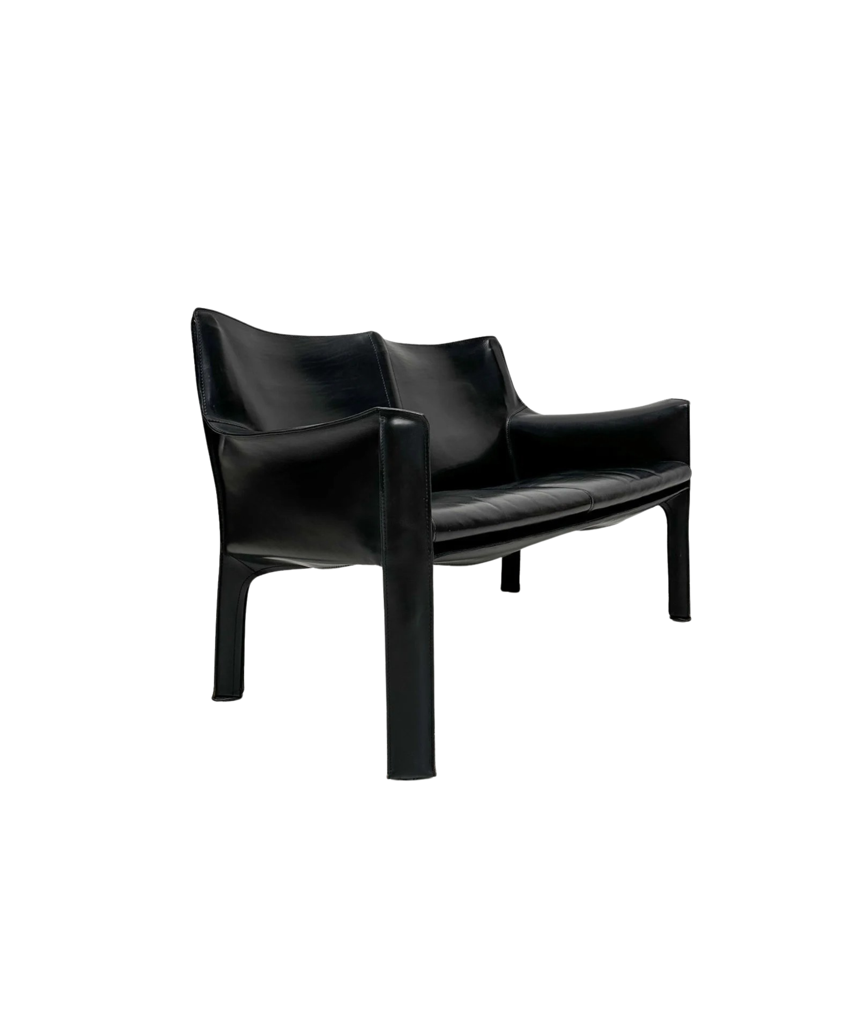 CAB_414_Sofa_by_Mario_Bellini_for_Cassina,_Black_Saddle_Leather,_Italian_Postmodern_Design,_1980s