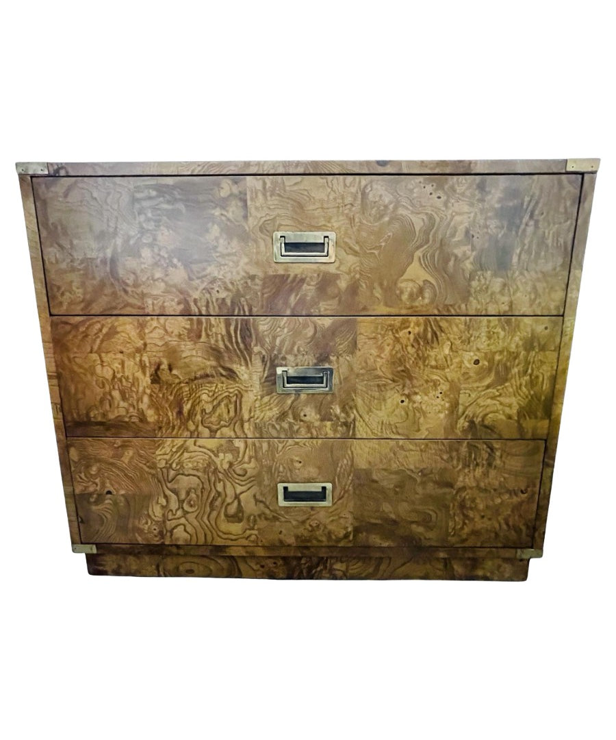 Campaign_Chest_Nightstand_Bernhardt_Burlwood_1970s_USA