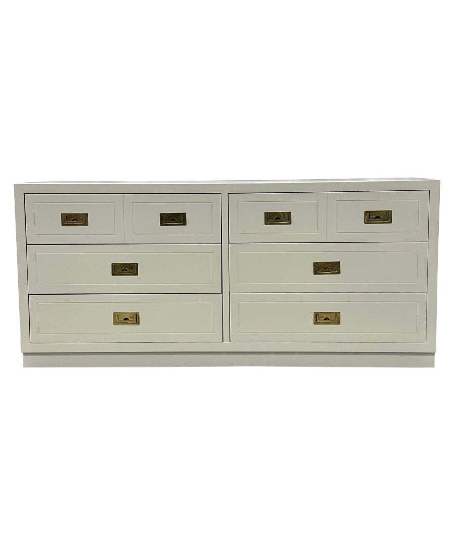 Campaign_Dresser_White_Lacquer_Brass_Mid-Century_Modern_1960s_USA