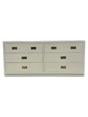 Campaign_Dresser_White_Lacquer_Brass_Mid-Century_Modern_1960s_USA