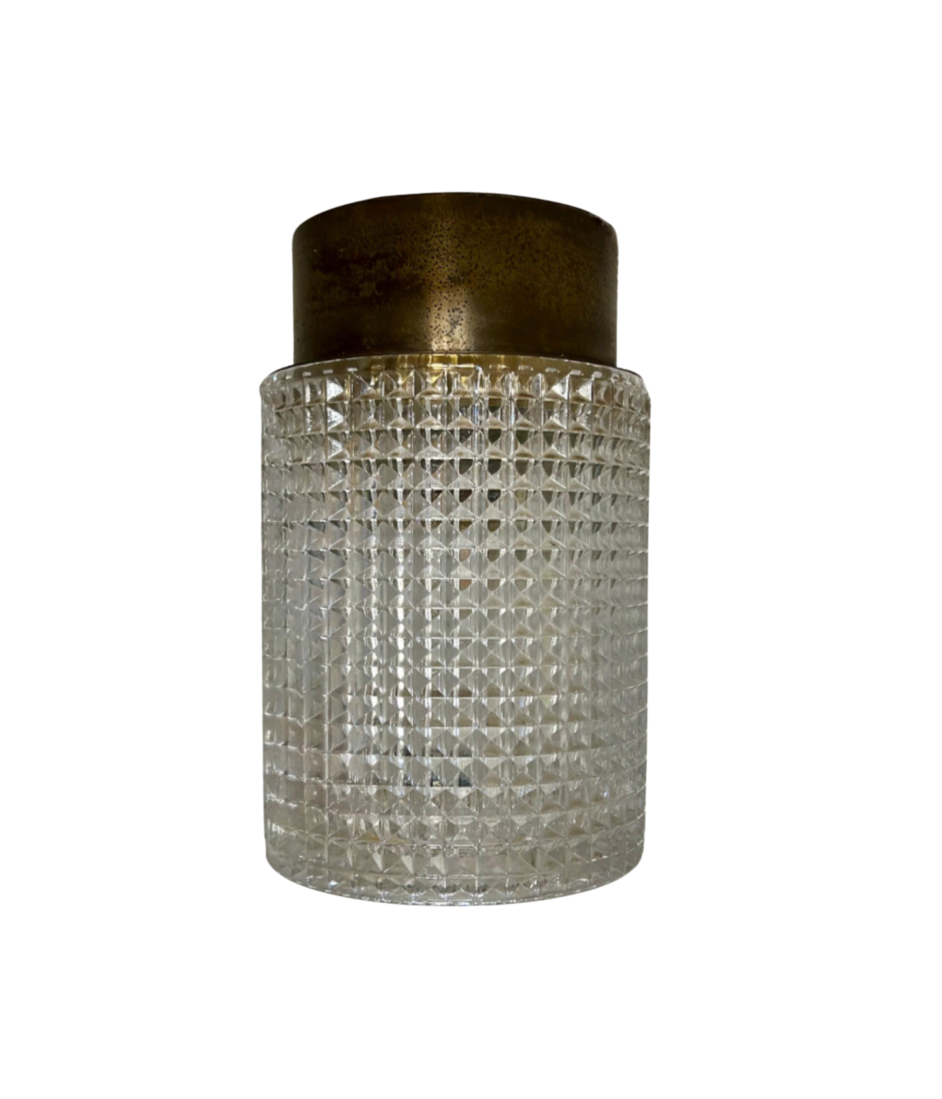 Carl_Fagerlund_Patinated_Brass_and_Pressed_Glass_Flush_Mount,_Sweden,_1960s