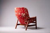 Caravelle_Lounge_Chair_by_Carl-Gustaf_Hiort_af_Ornäs_in_Teak_and_Floral_Fabric,_Finland,_1962