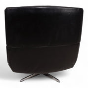 Carl_Straub_black_leather_lounge_chair,_1960
