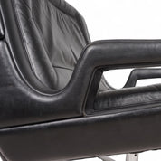 Carl_Straub_black_leather_lounge_chair,_1960