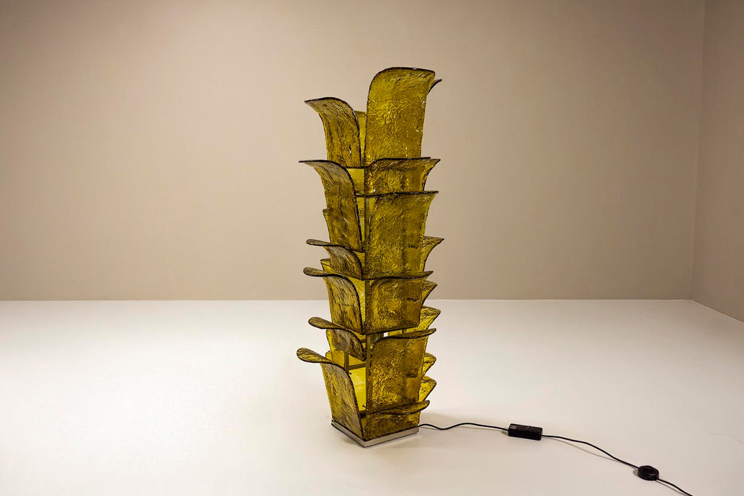 Carlo_Nason_LT_320_“Cactus”_Floor_Lamp_in_Yellow_Murano_for_Mazzega,_Italy_1960s