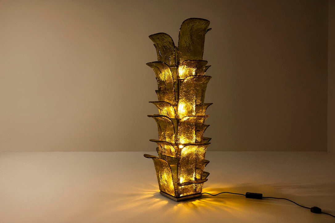 Carlo_Nason_LT_320_“Cactus”_Floor_Lamp_in_Yellow_Murano_for_Mazzega,_Italy_1960s
