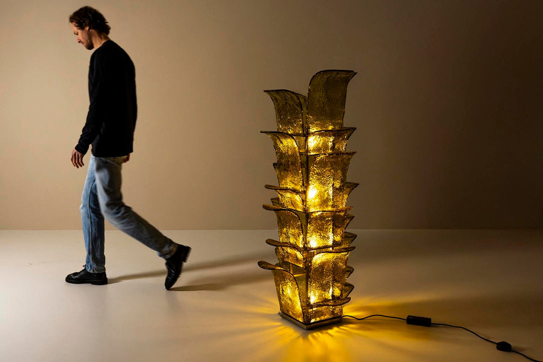 Carlo_Nason_LT_320_“Cactus”_Floor_Lamp_in_Yellow_Murano_for_Mazzega,_Italy_1960s