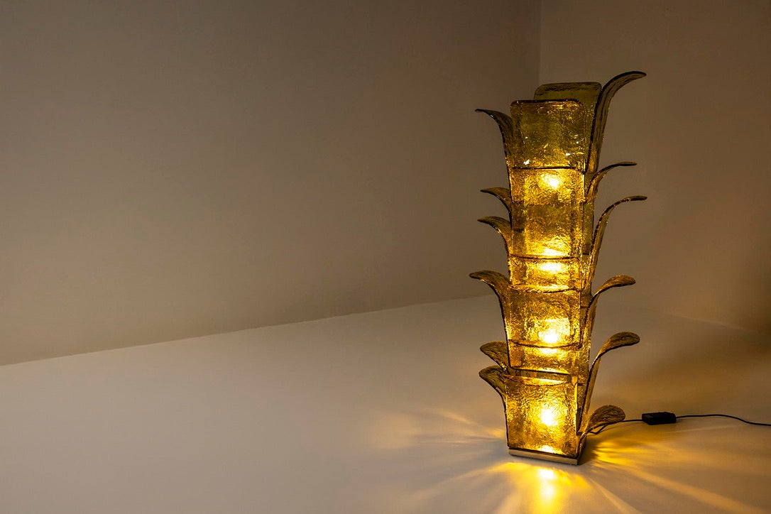Carlo_Nason_LT_320_“Cactus”_Floor_Lamp_in_Yellow_Murano_for_Mazzega,_Italy_1960s