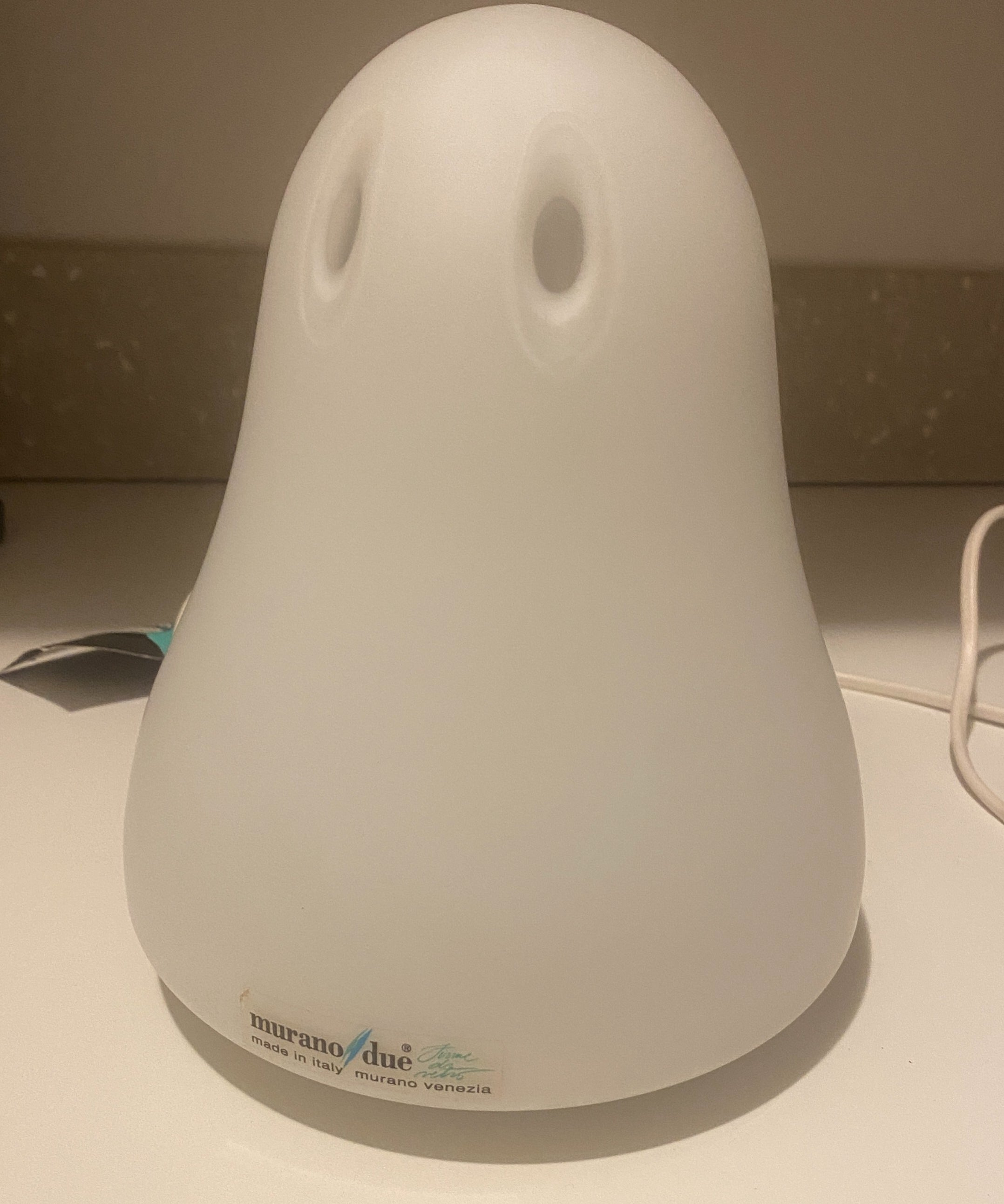 Carlo_Nason_Opal_White_Bedside_Lamp_for_Murano_Due,_1997,_Italy