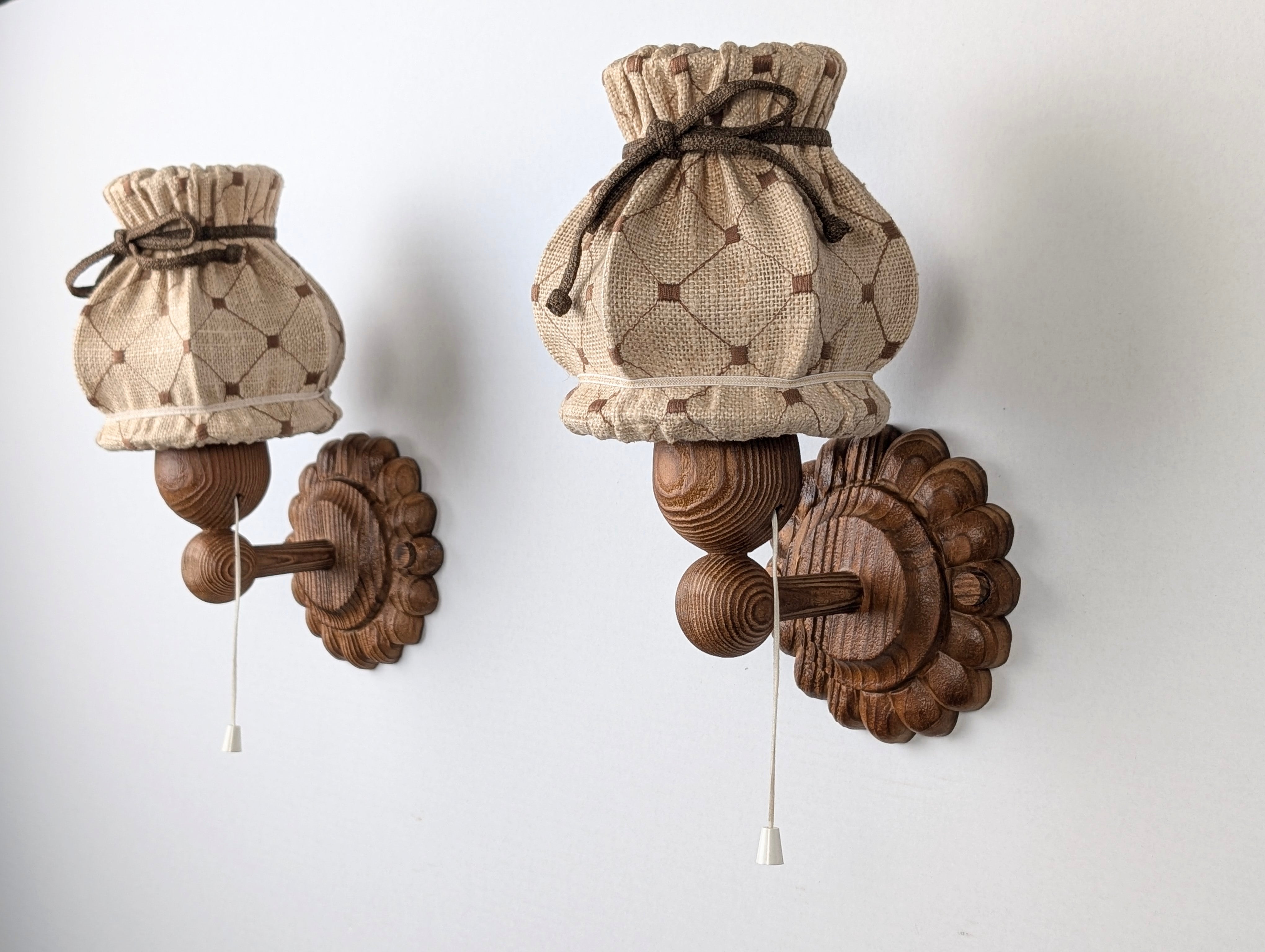 Set_of_2_Swedish_Pine_Wall_Sconces_with_Jute_Shades,_Mid-Century