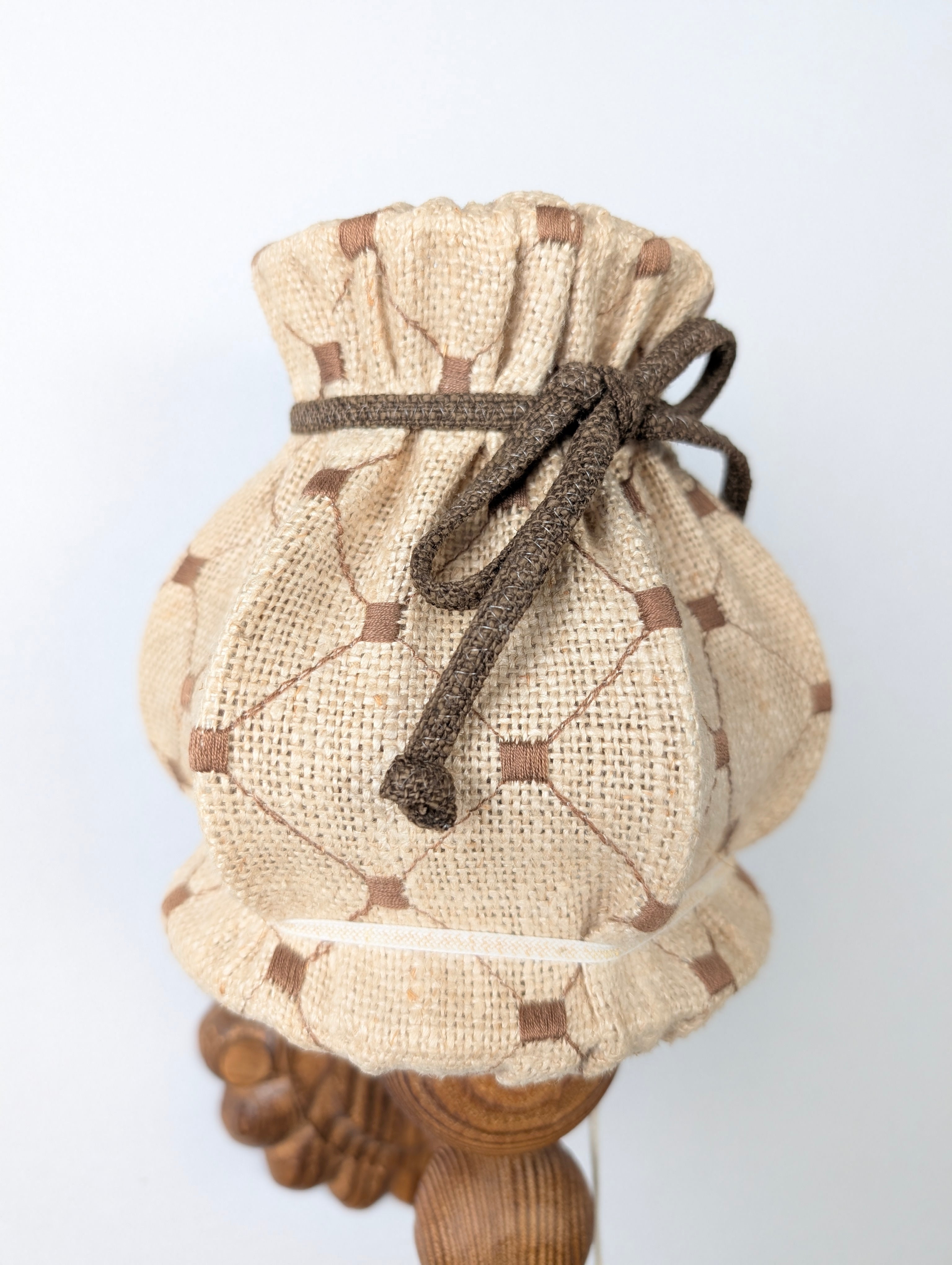 Set_of_2_Swedish_Pine_Wall_Sconces_with_Jute_Shades,_Mid-Century