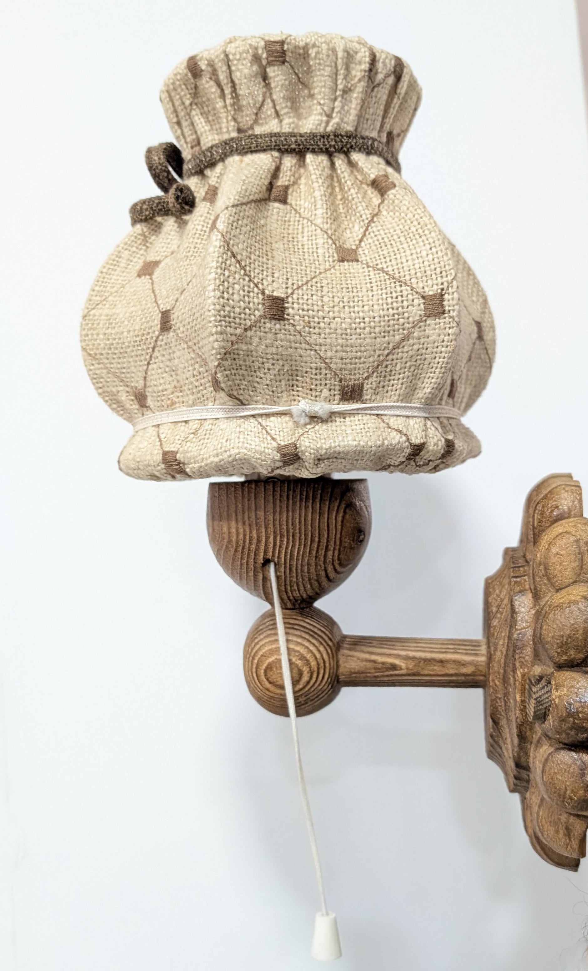 Set_of_2_Swedish_Pine_Wall_Sconces_with_Jute_Shades,_Mid-Century