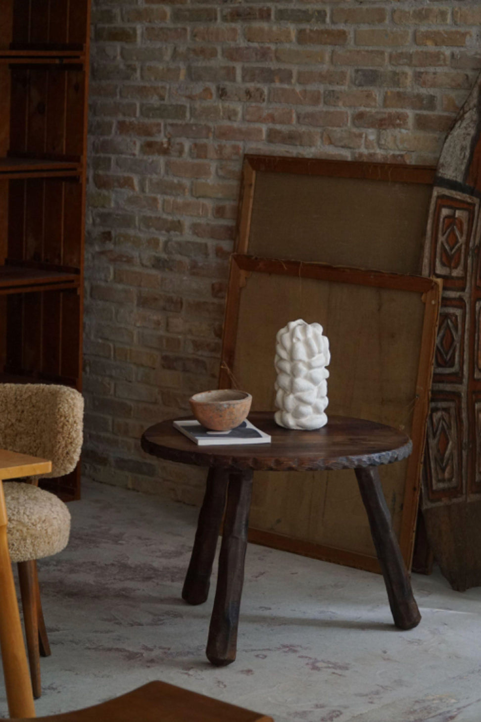 Carved_Wabi_Sabi_Side_/_Coffee_table_in_Pine,_Swedish_Mid_Century_Modern,_1960s