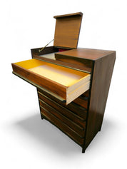 Cassettiera_con_Toletta_in_legno_di_Zebrano_1960_Italia