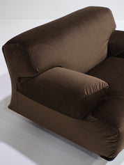 Cassina_Fiandra_elements_sofa_and_armchair_brown_velvet_1970s