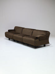 Cassina_Fiandra_elements_sofa_and_armchair_brown_velvet_1970s