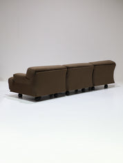 Cassina_Fiandra_elements_sofa_and_armchair_brown_velvet_1970s