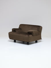 Cassina_Fiandra_elements_sofa_and_armchair_brown_velvet_1970s