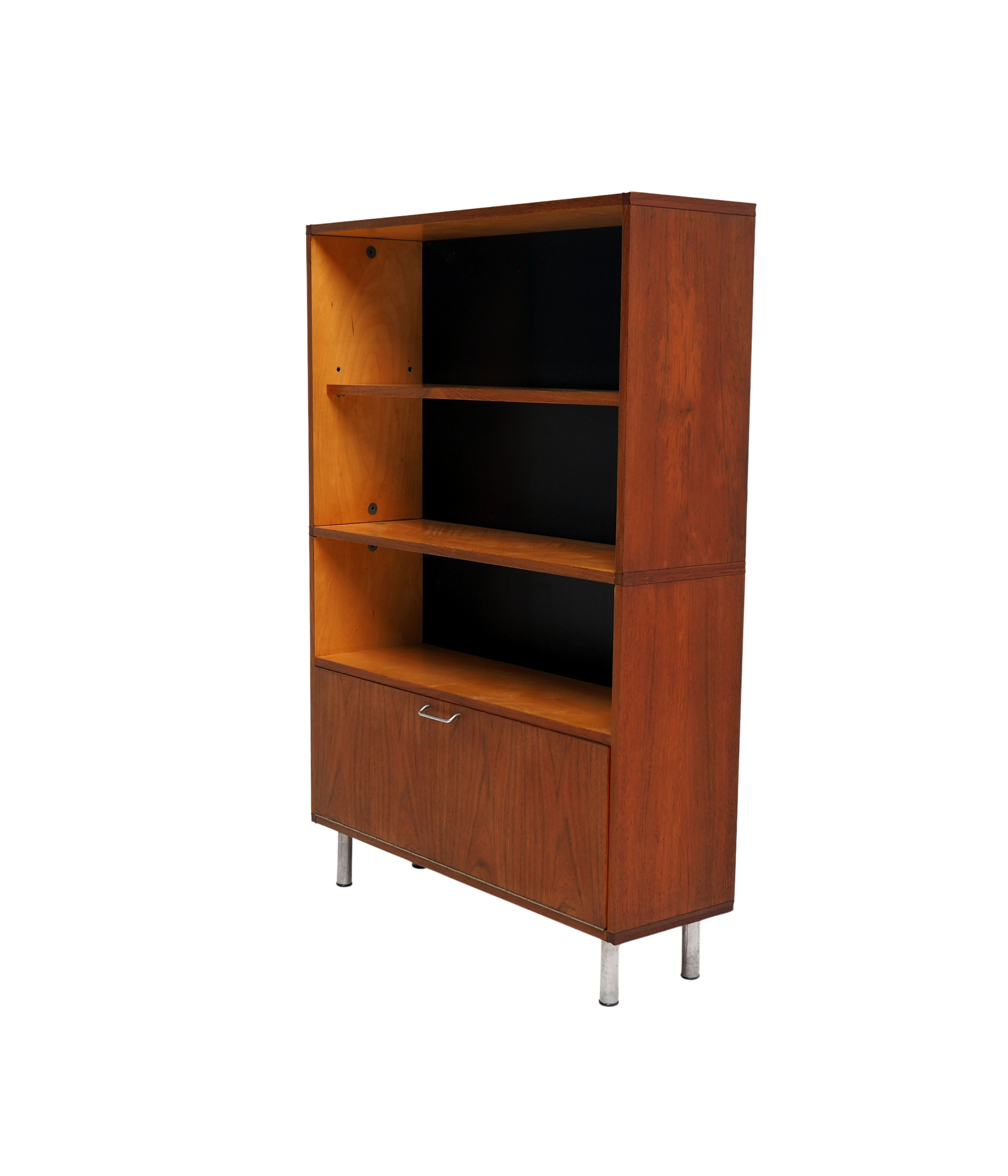 Cees_Braakman_Made_to_Measure_Cabinet_for_Pastoe_in_Teak,_Birch_and_Aluminium,_Netherlands,_1960s