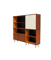 Cees_Braakman_Made_to_Measure_Cabinet_for_Pastoe_in_Teak_with_Black_and_Off-White_Details,_Netherlands,_Mid-Century_Modern