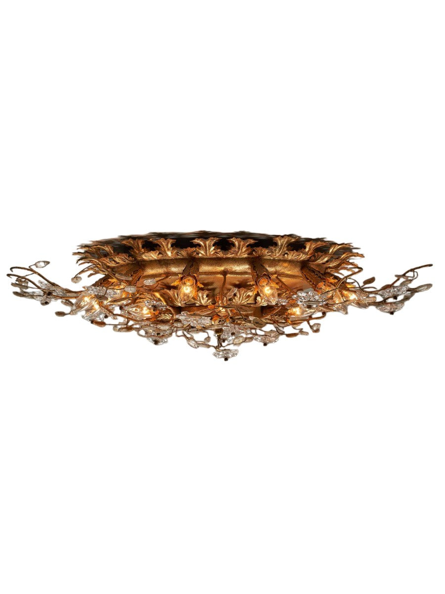 Ceiling_Fixture,_Banci_Firenze,_Gilt_Metal_&_Glass,_1970s,_Italy