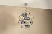 Chrome_and_Glass_Ceiling_Lamp_Attributed_to_Mazzega,_1970s,_Italy